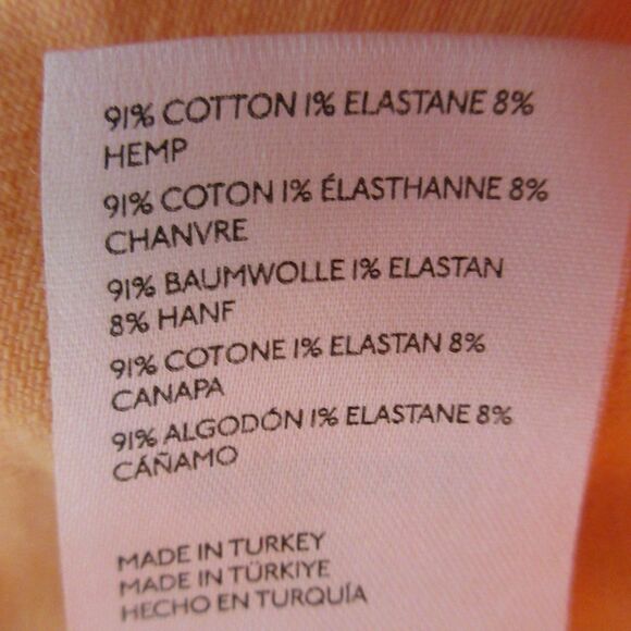 PILCRO ANTHROPOLOGIE The Kit Cropped High-Rise Wide-Leg Jeans Sz 31 Peach Orange - Picture 10 of 16